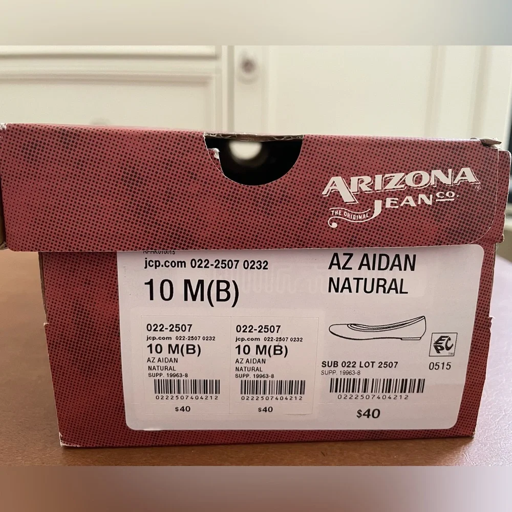 Arizona Jean Company Aiden NWT 🎉Host Pick!🎉 flats shoes size 10 in natural - Picture 8 of 8